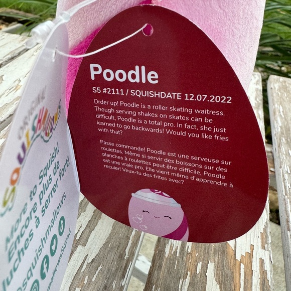 Original Squishmallow 5” Poodle Soda Pop Plush NWT - Picture 5 of 5